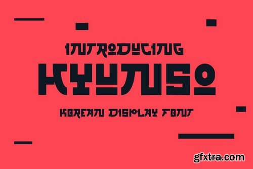 Hyunso Korean style display font
