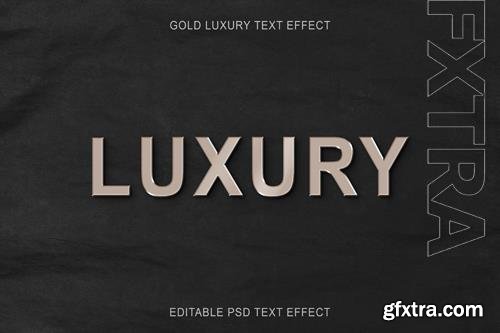 Golden luxury editable text effect psd