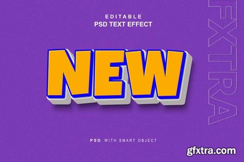 New editable text effects psd