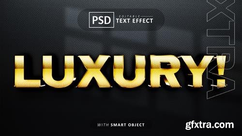 Luxury 3d text effect editable psd