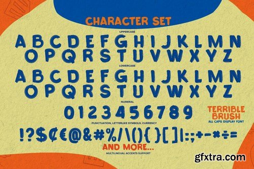 Terrible Brush - All Caps Display Font
