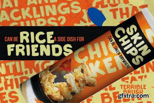 Terrible Brush - All Caps Display Font