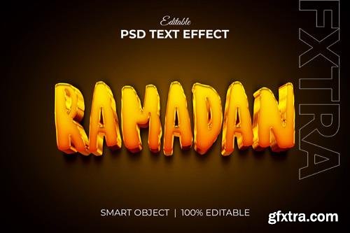 Ramadan kareem 3d editable text effect mockup vol 3