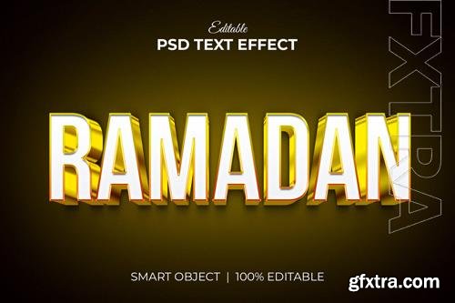 Ramadan kareem 3d editable text effect mockup vol 6