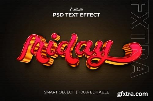 Friday colorful 3d editable text effect mockup psd