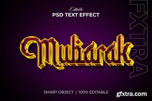 Ramadan kareem 3d editable text effect mockup psd