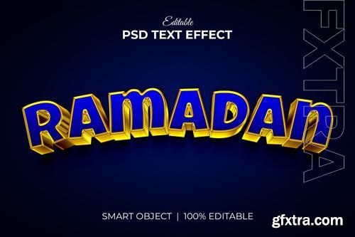 Ramadan kareem 3d editable text effect mockup vol 4