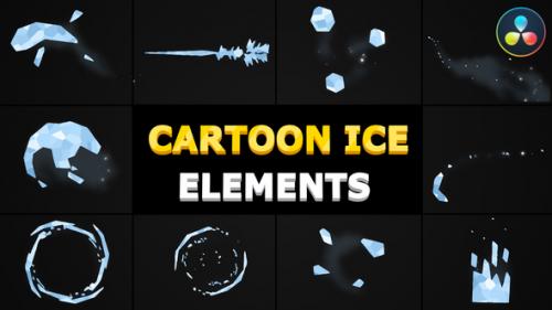 Videohive - Cartoon Ice Elements | DaVinci Resolve - 36210352 - 36210352