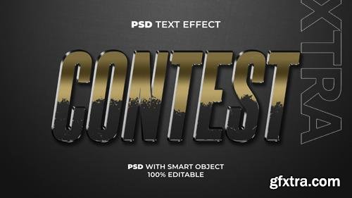 Contest text effect style editable text effect psd