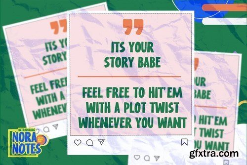 Nora Notes - All Caps Display Font