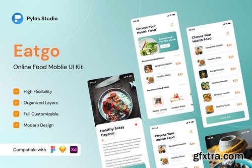 Eatgo - Online Food Mobile App UI Kits