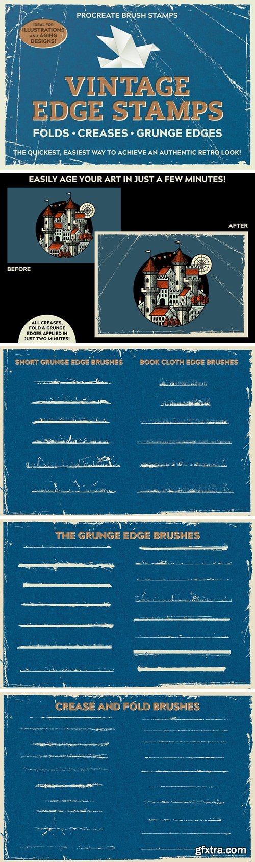Vintage Edge Stamp Brushes