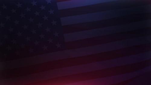 Videohive - Usa Flag on dark Background - 36274547 - 36274547