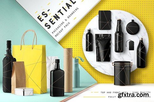 Essential Packaging Branding Mockup Essential Packaging Branding Mockup