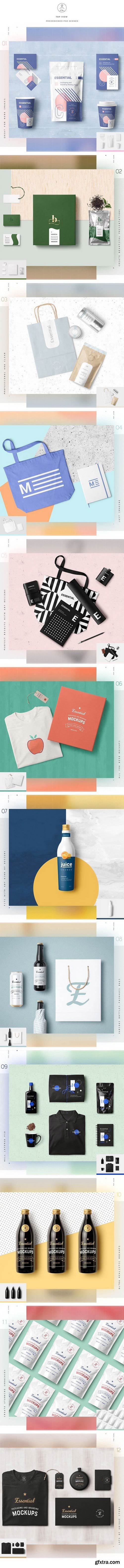 Essential Packaging Branding Mockup Essential Packaging Branding Mockup