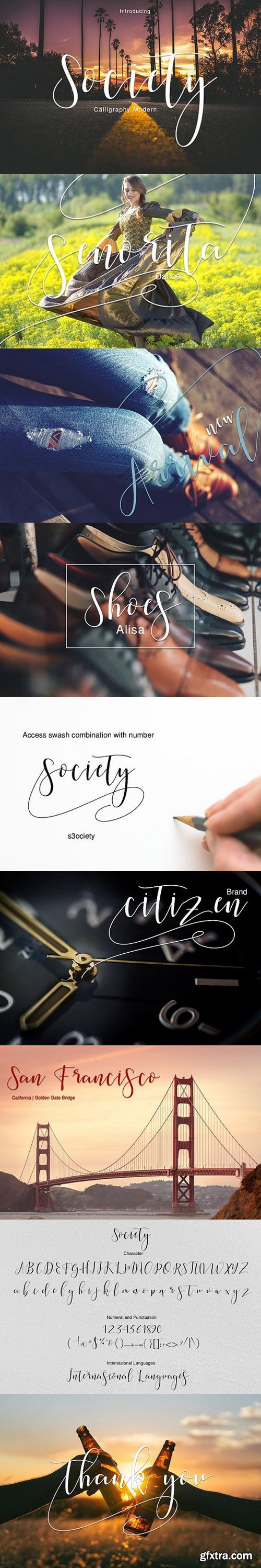 Society Calligraphy Modern