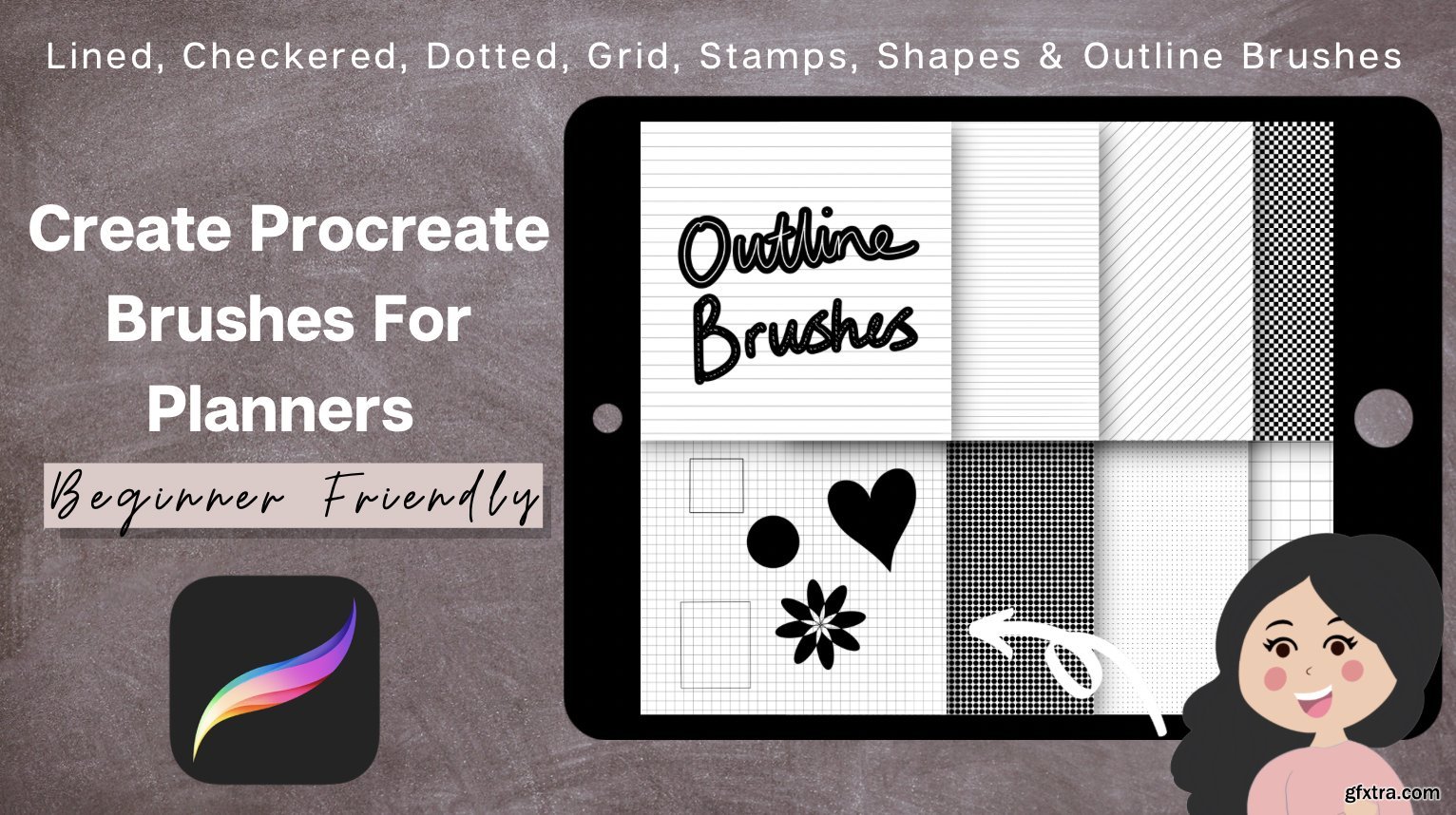 Procreate Brushes For Digital Planners FREE Brushes Lined, Grid, Dot
