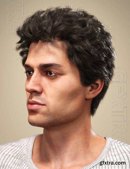 SP Hair 009 for Genesis 3 and 8 Male
