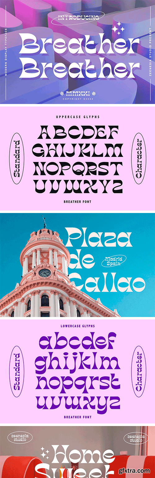 Breather - Modern Serif Typeface Breather - Modern Serif Typeface