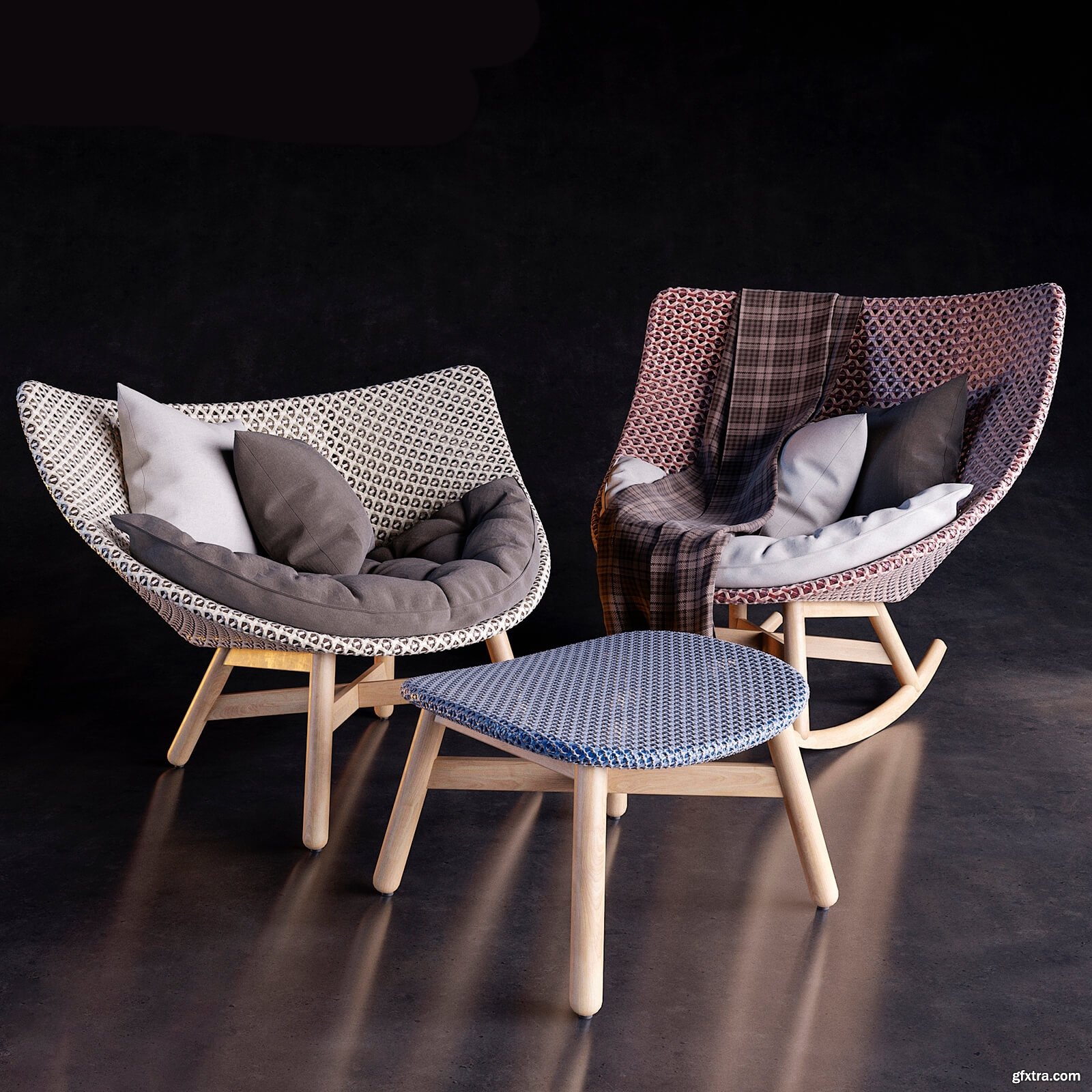Dedon Mbrace armchair and table » GFxtra