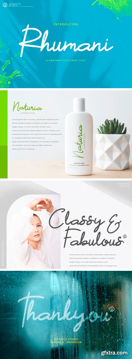 Rhumani Handwritten Font