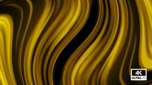 Videohive - Abstract Twisted Yellow Color Trendy Liquid Wavy Background Looped V5 - 36376906 - 36376906