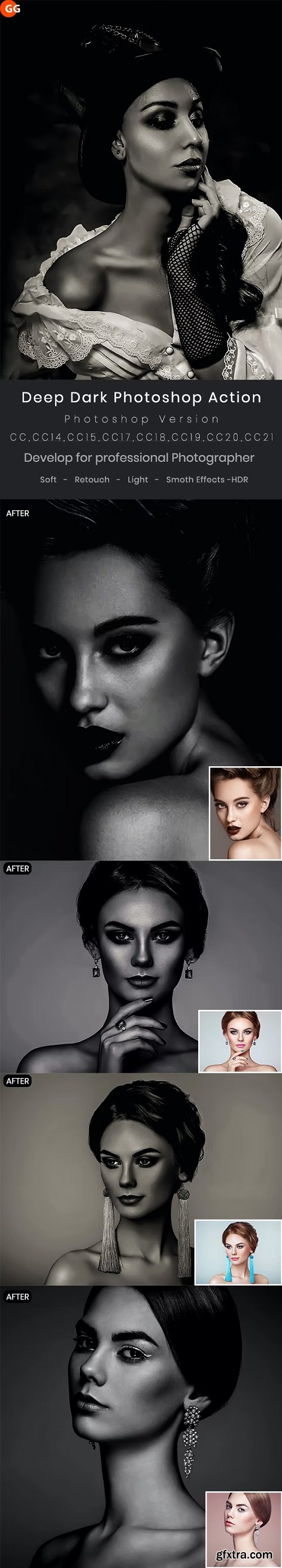 GraphicRiver - Deep Dark Photoshop Action 30054555