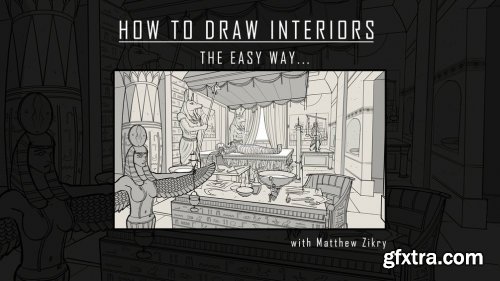 How to Draw Interiors - 'The Easy Way'