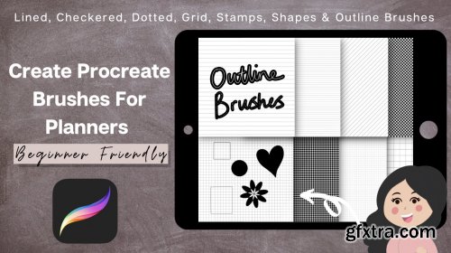  Procreate Brushes For Digital Planners - FREE Brushes Lined, Grid, Dot, Stamps