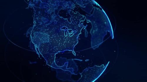 Videohive - Digital North America Map HD - 36402509 » GFxtra
