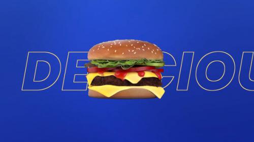 Videohive - Tasty Burger 3D Intro - 36403255 - 36403255