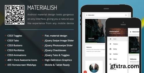 ThemeForest - Materialish Mobile v1.0 (Update: 31 May 15) - 9551089
