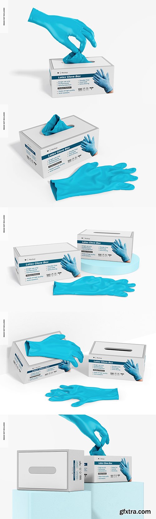Latex glove box mockup » GFxtra