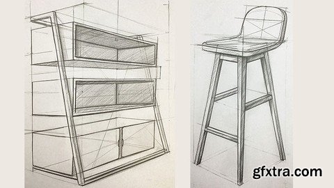 Furniture  Drawing and Design Course with  Perspective