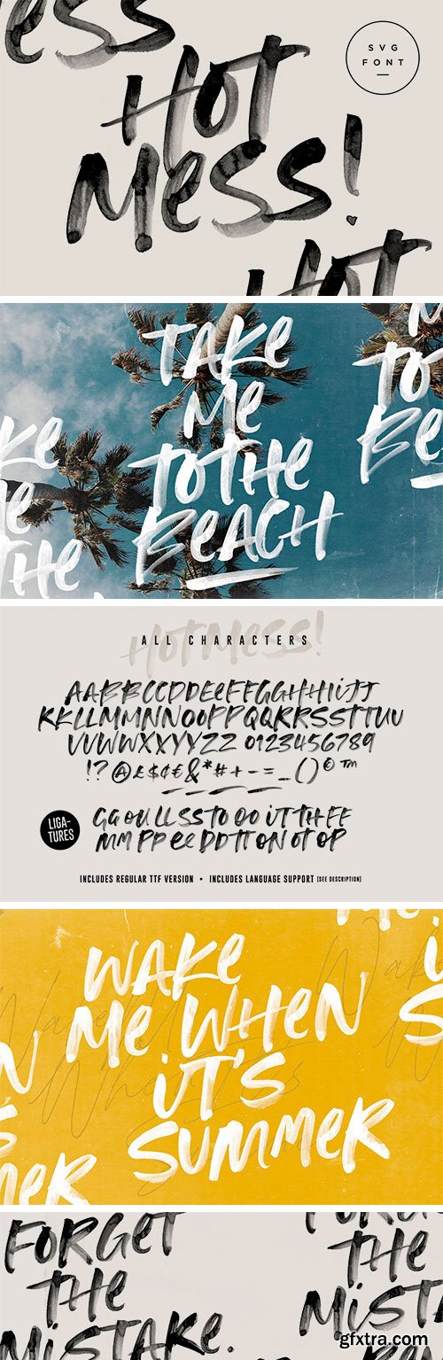 Hot Mess! SVG Font Hot Mess! SVG Font