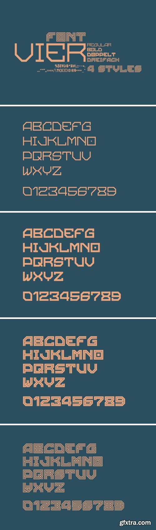 Vier Font