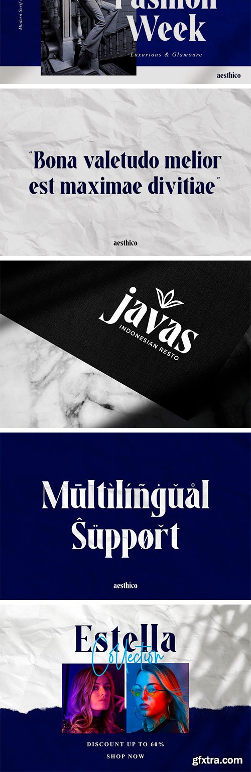 Aesthico - Modern Serif Font Aesthico - Modern Serif Font