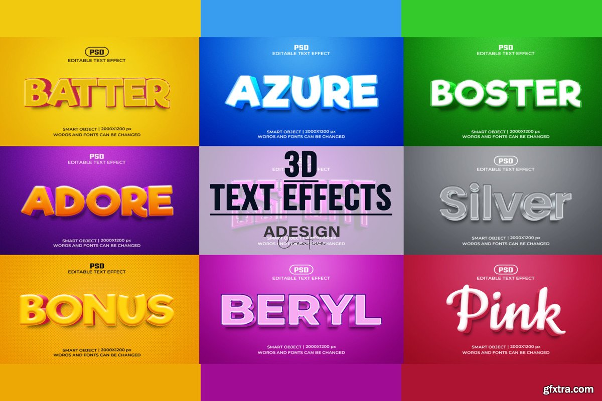Photoshop Text Effect Bundle GFxtra photoshop-text-effect-bundle-gfxtra
