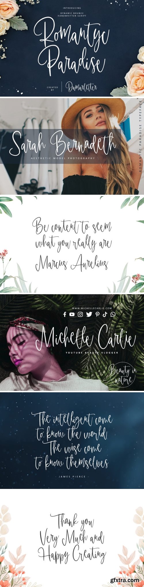 Romantyc Paradise Font