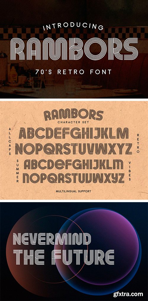 Rambors - Retro Font Rambors - Retro Font