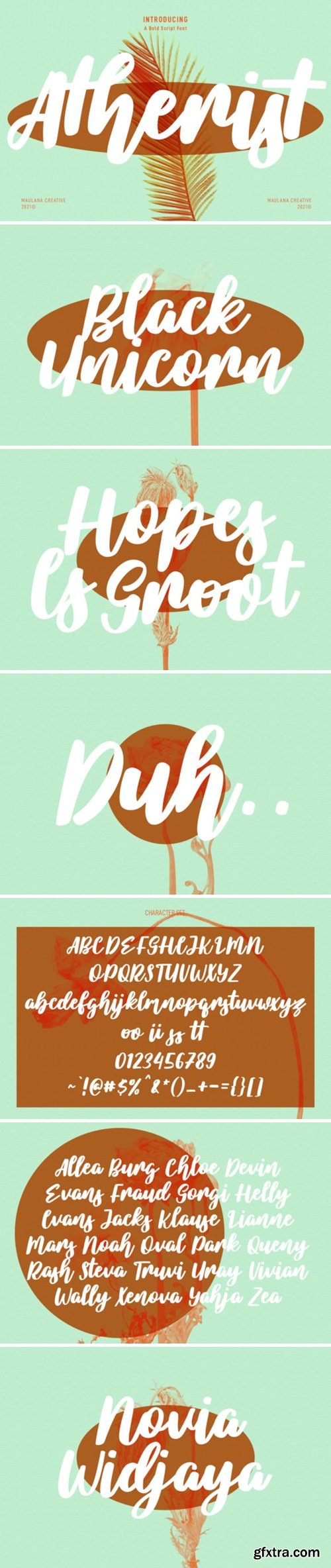 Atherist Script Font