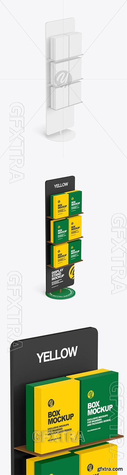 Display Stand With Boxes Mockup 97125