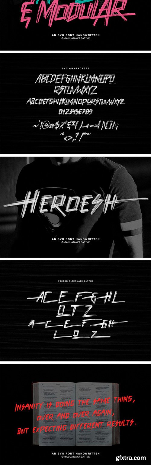 Haswell SVG Brush Font Haswell SVG Brush Font