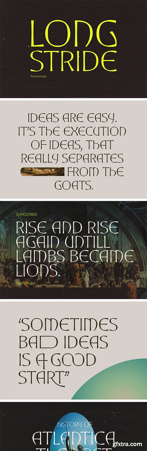Longstride Typeface Longstride Typeface