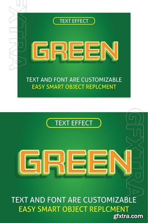 Text Effect Illustrator Style Effect Vector