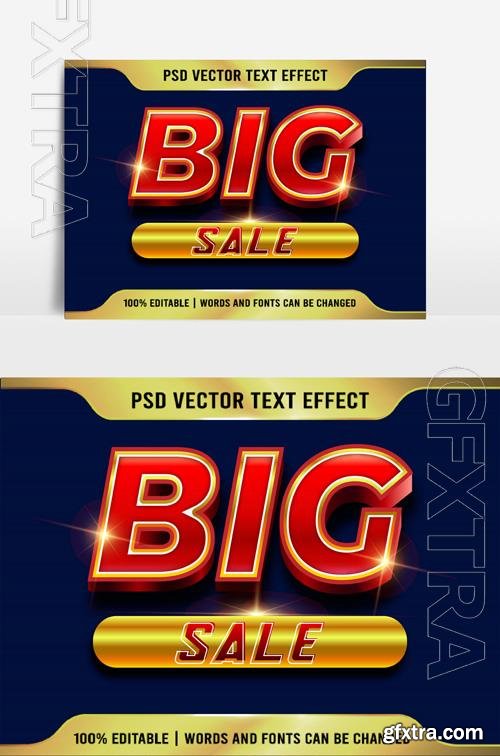 Big Sale Text Effects Beautiful 3D Effect