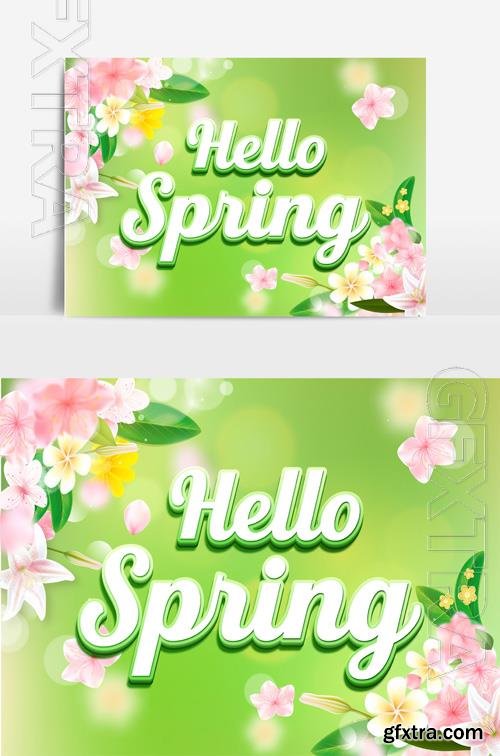 Beautiful Spring Text Effect vol 4