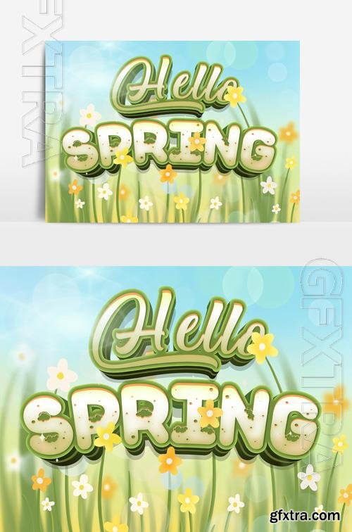 Beautiful Spring Text Effect vol 7