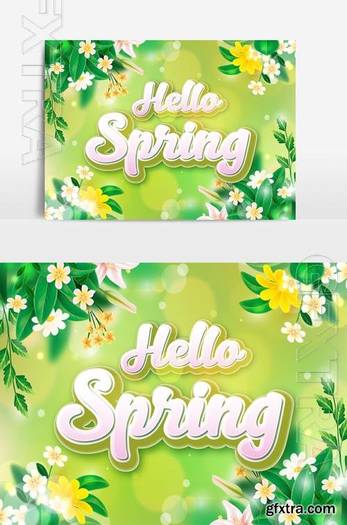 Beautiful Spring Text Effect vol 5
