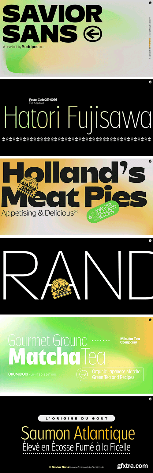 Savior Sans Font Family Savior Sans Font Family